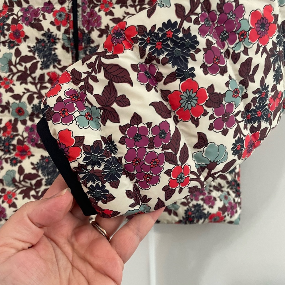 Tory Burch Printed Packable Down Winter Coat Flor… - image 6